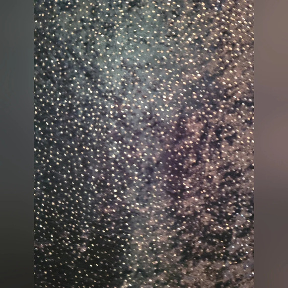 Vintage Navy Blue Sparkle Fabric - Picture 1 of 7